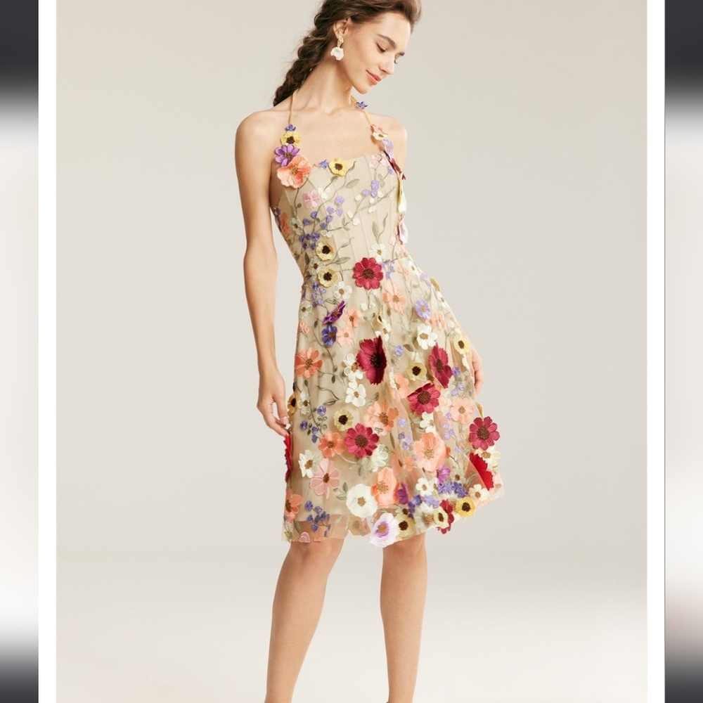 AW Coralia Floral Applique Dress size 14
